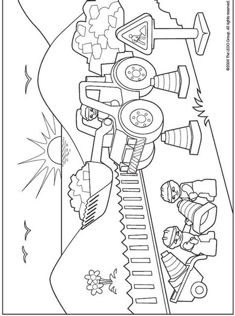 fun coloring page featuring lego duplo