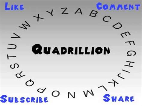 pronounce quadrillion youtube