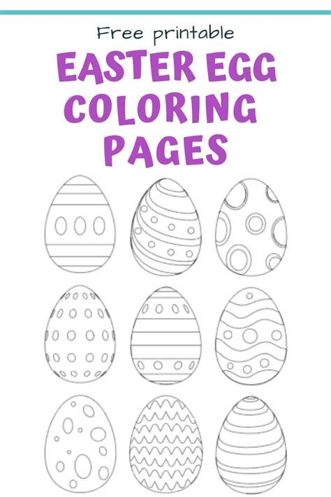 printable easter egg templates easter egg coloring pages