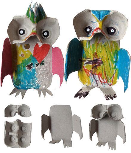 egg carton owls mollymoocrafts animal crafts owl crafts egg