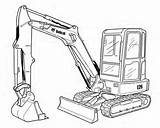 Excavator Bobcat Drawing E26 Manual Compact Repair Service Above Getdrawings sketch template