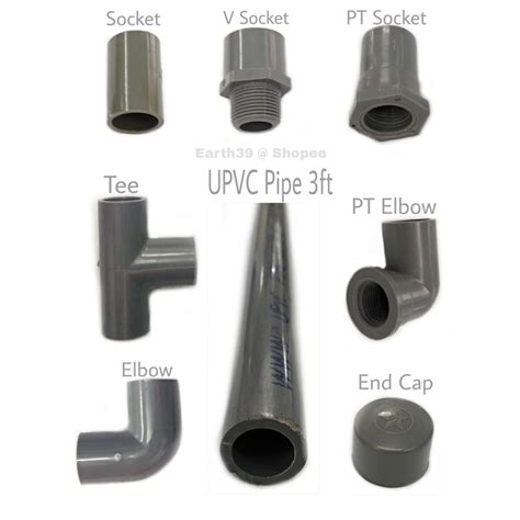 pvc fittings for plumbing size 15mm 1 2inch or 20mm 3 4inch