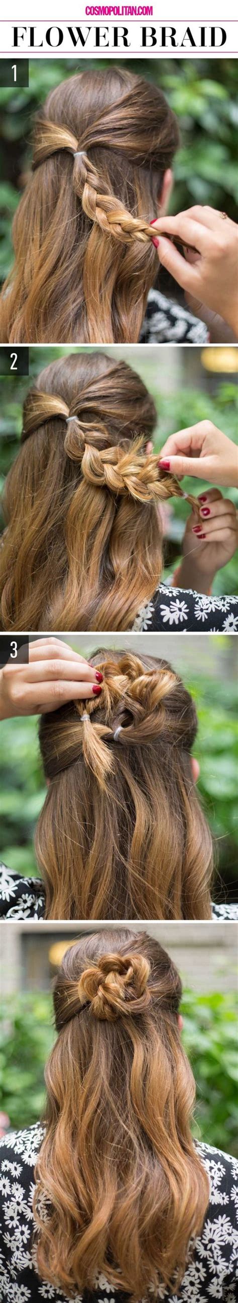 15 Super Easy Hairstyles For 2018 Three Step Hairstyles For Girls