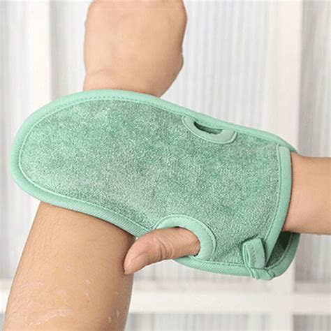 1pcs Body Massage Double Rubbing Towel Bath Glove Bathroom Shower