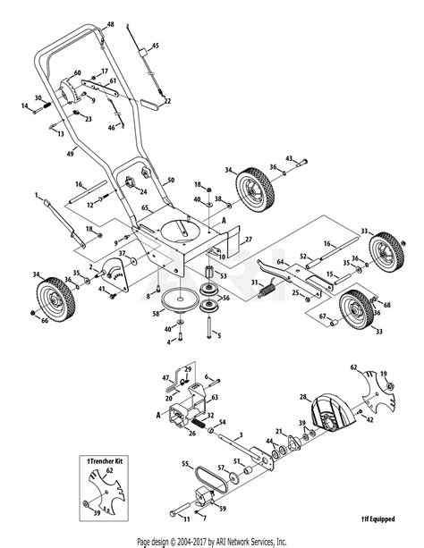 troy bilt tb       parts diagram  general assembly