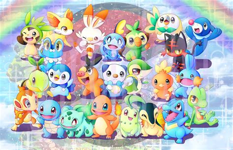 gen starters fanart rpokemonswordandshield