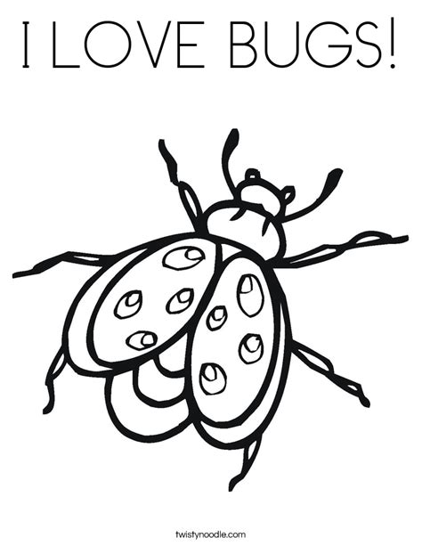 love bug coloring coloring pages