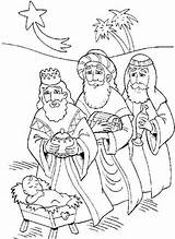 Coloring Wise Kings Three Men Pages Jesus Baby Wisemen Printable Color Getcolorings Advent sketch template
