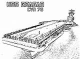 Cvn Nimitz Reagan Battleship sketch template