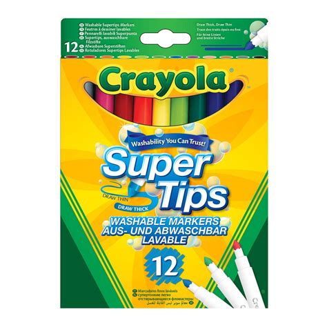 crayola supertips superwashable felt tips  pack hobbycraft