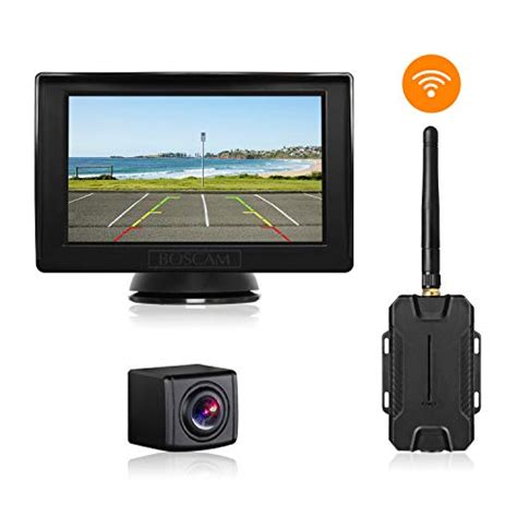 boscam wireless backup camera  monitor kit  inches lcd rear view monitor waterproof