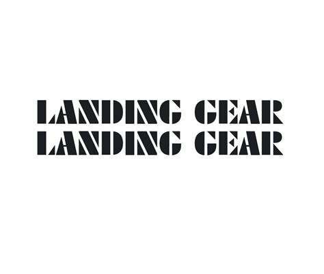 landing gear fork decal set black oversized bmx products usa