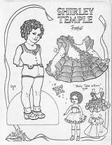 Shirley Temple Dolls Coloring Paper Pages Vintage Web Albums Picasa Choose Board Patterns Maryann sketch template
