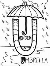 Coloring Letter Pages Alphabet Umbrella Learn Choose Board Getdrawings Getcolorings sketch template