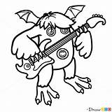 Singing Monsters Coloring Pages Monster Draw Riff Printable Book Lovable Characters Open Books sketch template