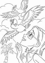 Perla Blu Ciel Voler Regarde Coloriage sketch template