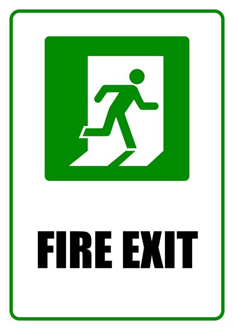 photo fire exit sign black exit fire   jooinn
