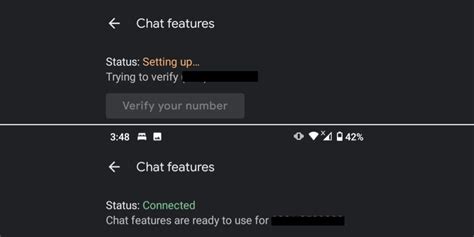 fix google chat features status stuck  setting