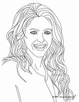 Shakira Dibujar Colorier Coloriages Youtubers Luna Retrato Stars Maitre Gims Ligne sketch template
