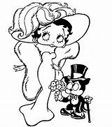 Boop Betty Coloring Pages Book West Top Bimbo Mae Boyfriend Her sketch template