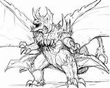 Destroyah Destoroyah Godzilla Kaiju Bestia sketch template