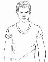 Lautner Jacob sketch template