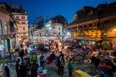 Kathmandu Night Market Such A Great Place For People