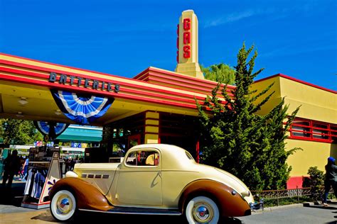 gas station disney california adventure park california flickr