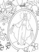Milagrosa Virgen Medalla Milagroso Deus Especiales Catolicas Catecismo Existencia Inmaculada Pintar sketch template