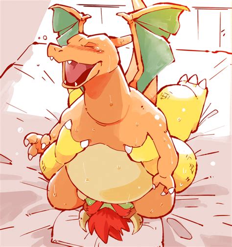 rule 34 ambiguous gender bed bedroom blush bowser charizard chubby crossover dragon duo