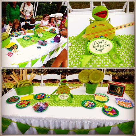 kermits build   banjo craft table  muppet show party