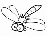 Colorat Libelula Planse Insecte Fise Copii Desene sketch template