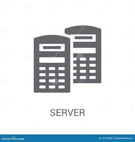 server icon trendy server logo concept  white background  stock vector illustration