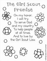 Promise Scouts Petals Meandmyinklings Girlscouts Getdrawings Brownie Troops sketch template