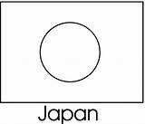 Flag Coloring Japan Flags Pages Printable Japanese Print Color Kids Countries International Supercoloring Categories Printablee sketch template