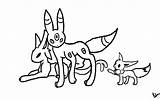 Umbreon Coloring Pages Pokemon Drawing Espeon Color Getdrawings Getcolorings Library Clipart Print Popular sketch template