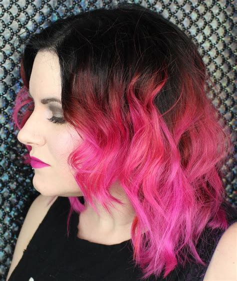 hot pink hair  spring  pravana hot pink hair  tampa florida