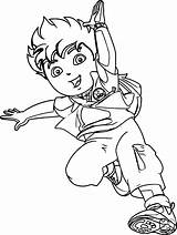 Go Coloring Jump Diego Wecoloringpage sketch template