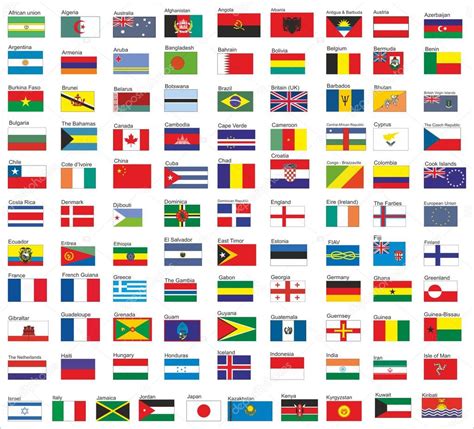 bandiere  tutti  paesi del mondo parte  vettoriali stock  aelmo