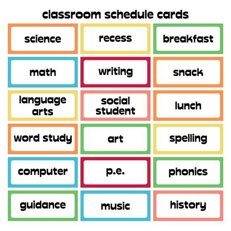 images  classroom schedule labels  printable printable