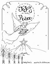 Coloring Bethlehem Pages Advent Printable Angels Over Star Children Christmas Journey Drawing Ministry Jesus Color Comments Getcolorings Getdrawings Click  sketch template