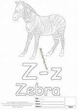 Zz Alphabet sketch template