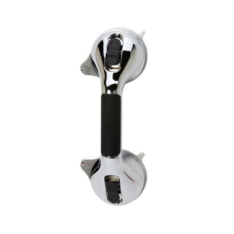 Healthsmart Suction Cup 12 In Grab Bar With Bactix In Chrome 521 1561