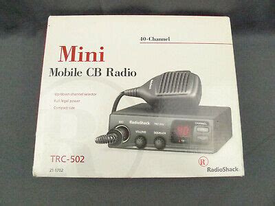 radio shack mini mobile cb radio  channel trc   ebay