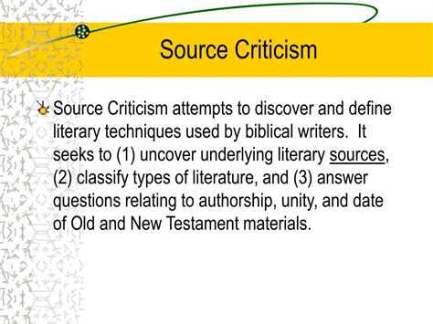 lecture  historical criticism powerpoint