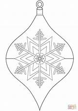 Coloring Christmas Ornament Pages Printable Hexagon Ornaments Getcolorings Print Decoration Categories sketch template