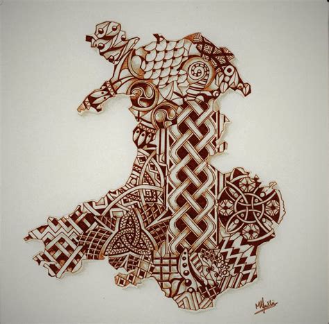 Celtic Welsh Map Hand Henna Henna Hand Tattoo Hand Tattoos