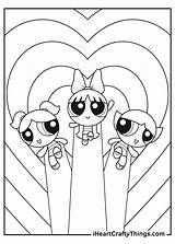 Powerpuff Girls Coloring Pages Iheartcraftythings Things Heart Crafty sketch template