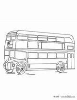 Bus Double Decker Coloring Sketch Pages Color Print Hellokids Paintingvalley sketch template