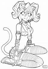 Anime Coloring Pages Girl Lucy Girls Devil Color Deviantart Book Printable Adult Manga Chibi Sexy Neko Line Drawing Fairy Lineart sketch template